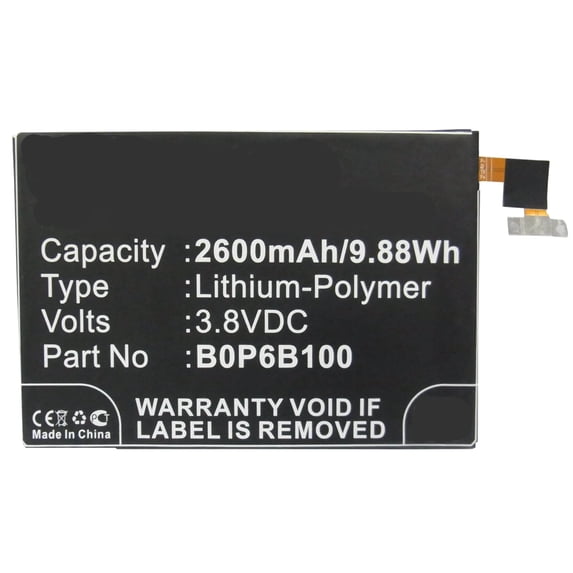 Batteries N Accessories BNA-WB-P3804 Cell Phone Battery - Li-Pol, 3.8, 2600mAh, Ultra High Capacity Battery - Replacement for HTC 35H00214-00M, BOP6B100 Battery