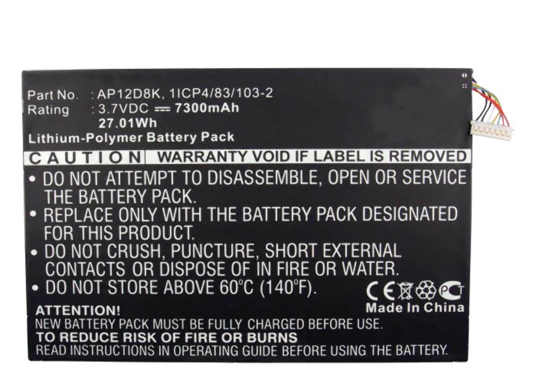 Batteria Per Acer BAT-A10 (1ICP4/58/71) – 3,8V Li-Polymer, 2000mAh - 2