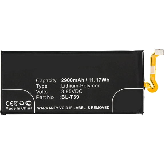 Batteries N Accessories BNA-WB-P8321 Cell Phone Battery - Li-Pol, 3.85V, 2900mAh, Ultra High Capacity Battery - Replacement for LG BL-T39, EAC63878401 Battery