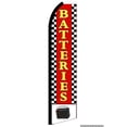thumbnail image 1 of Batteries Swooper Flag (Hardware Not Included) |Advertisement /Business Flags | Feather Flag |, 1 of 5