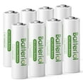 Batteriol Lithium Batteries AA, Double A Batteries 3000mAh 1.5V Long