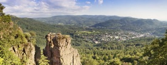 Battert-rock formations Baden-Baden Baden-Wurttemberg Germany Canvas Art - Panoramic Images (30 x 12)