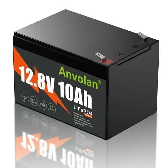 Battery 12V 10Ah Lithium LiFePO4 Battery Rechargeable for Kids Ride On Off-Grid