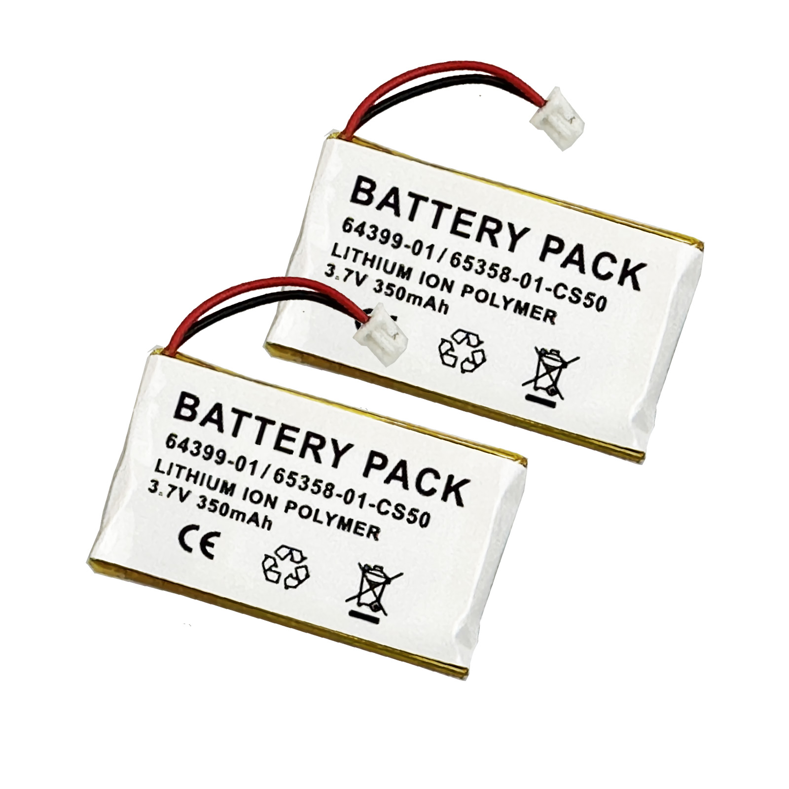 Batteria Plantronics 65358-01 Li-poly 3.7V 300mAh – Sostituzione Per 64399-01, 64327-01, 71036-11, 80322-01