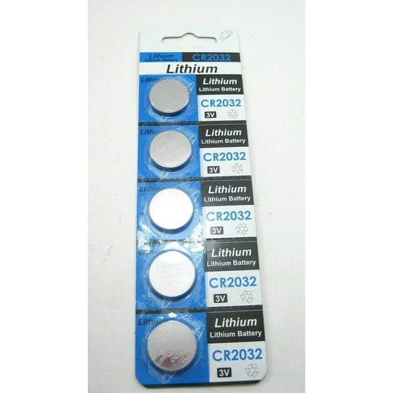 Battery 5 Pc Set CR2032 Lithium Button Cell Batteries