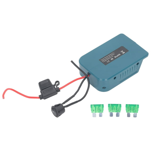 Battery Adapter 14 Gauge Wire 30A Fuse Power Converter Tool Adapter for