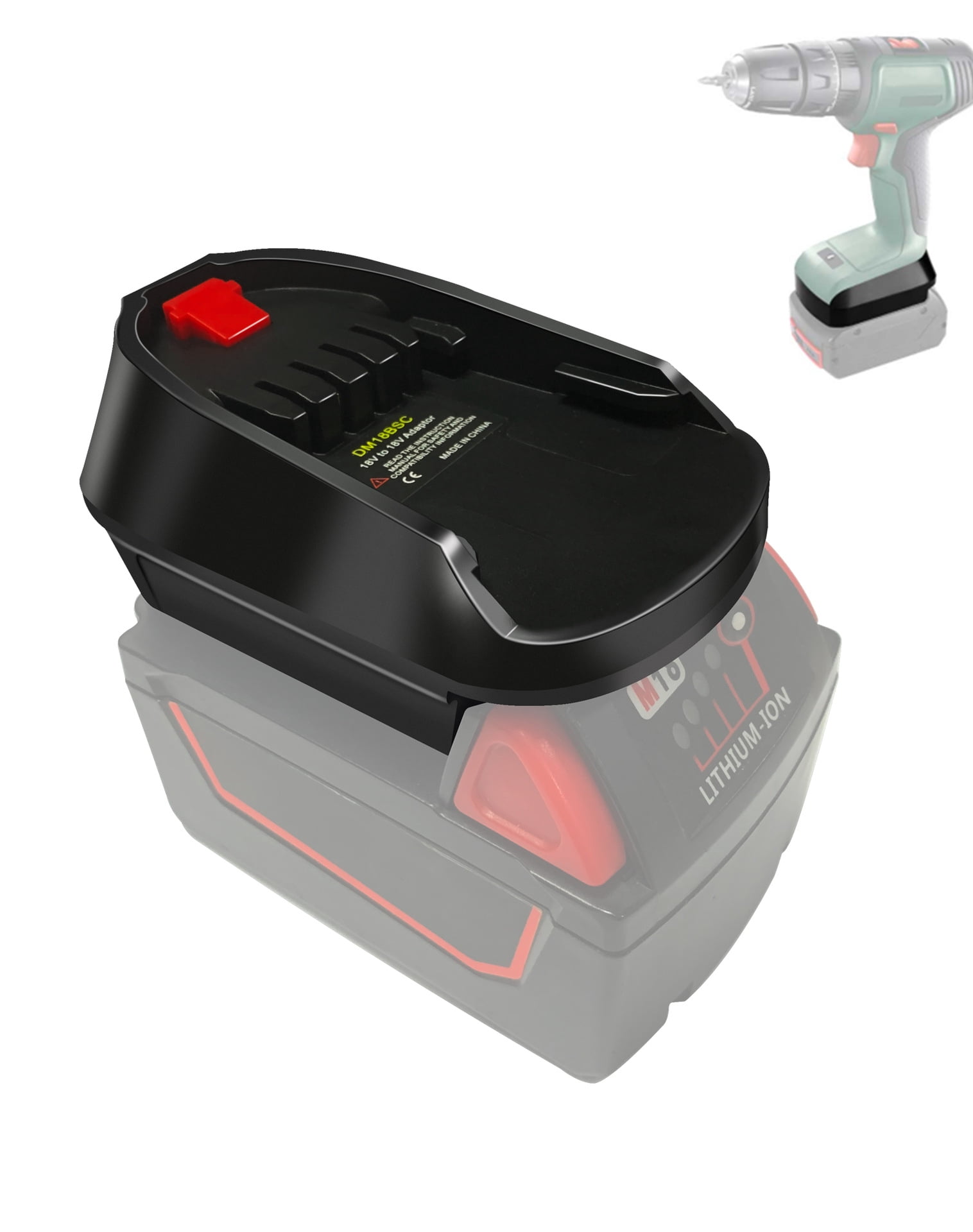 Battery Adapter – Convert Milwaukee M18 Or DeWalt 18V/20V Max Battery To Fit Bosch 18V Cordless Tools