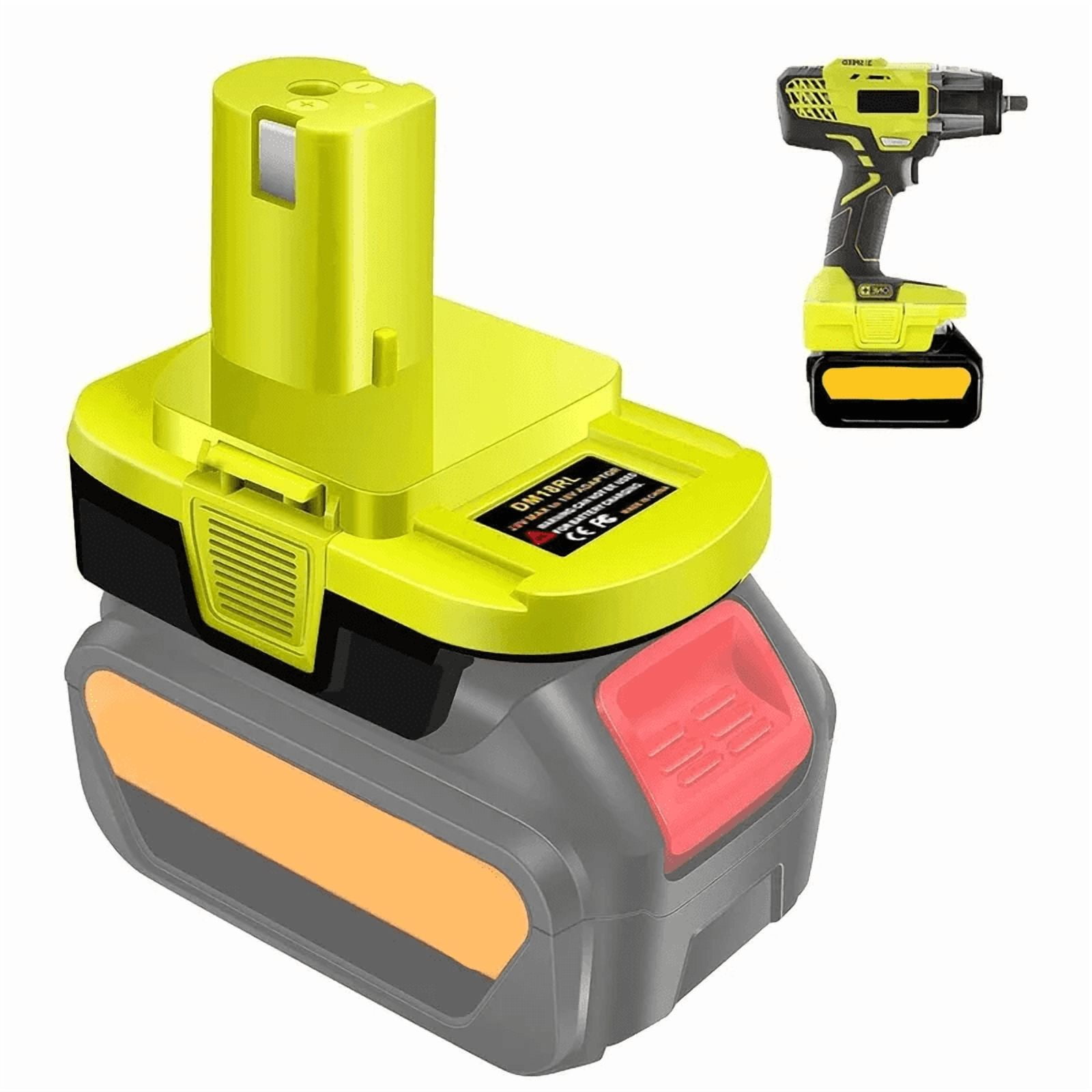 Battery Adapter Converter For Mil.wau*kee 18V De*walt 20V Li-ion Battery Convert To for Ryo.bi 18V Power Tool Electric Drill with USB