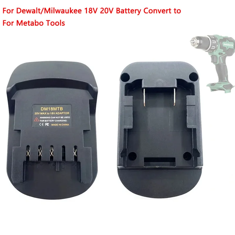 Battery Adapter Converter For  Mil*wau*kee/De*walt 18V Battery convert To Metabo 18v Power Tool Use