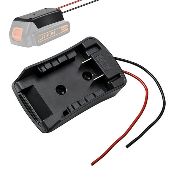 Battery Adapter Converter for Black and Decker 18V 20V Li-ion Battery LB20 DIY Power Wheels Adapter Power Connector with 14AWG Wires