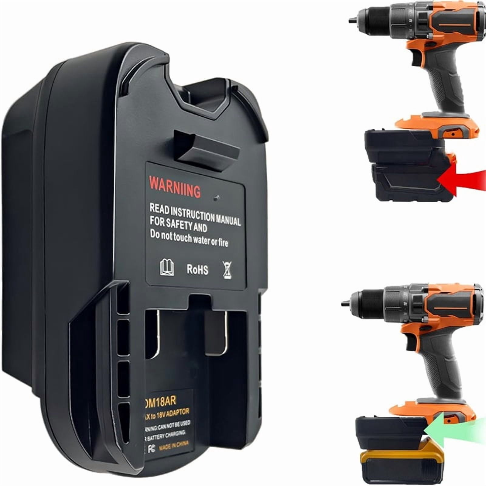 Battery Adapter Converter for De*walt 20V or Mil*wau*kee 18V Li-ion Battery to for Ridgid /AEG 18V Cordles Power Tools Use