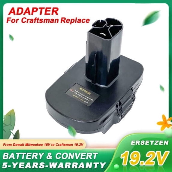 Battery Adapter For DEWALT Milwaukee Li-ion Battery Convert to Craftsman 19.2V PLUG USB