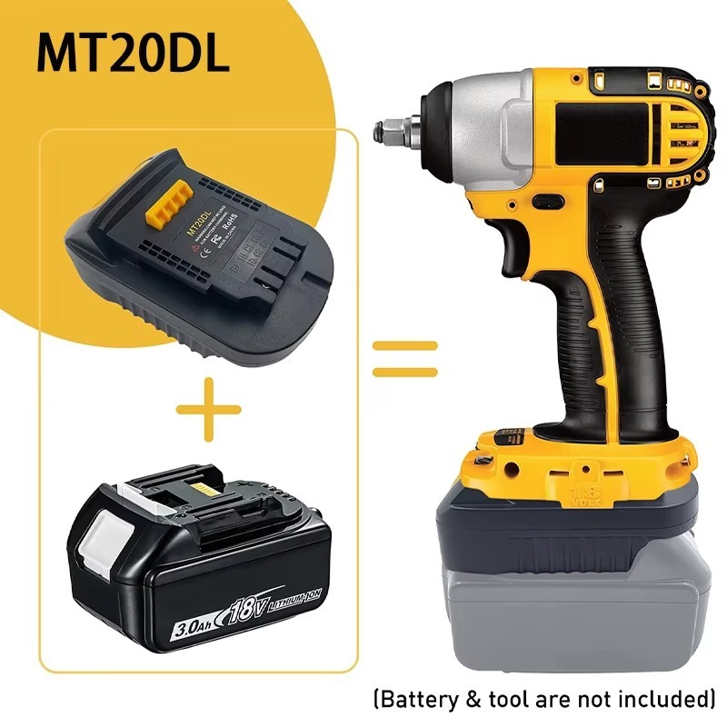 Battery Adapter For Ma*kita 18V switch to De*walt Mt20Dl For De*walt 18V 20V tools for Ma*kita Battery Bl1830 Bl1860 Bl1815
