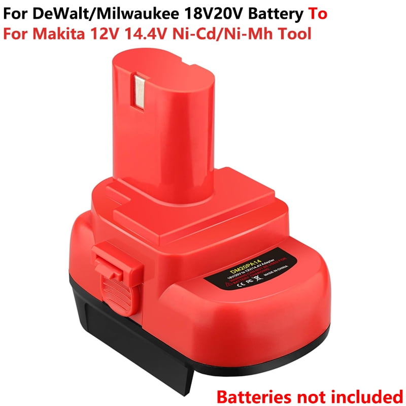 Battery Adapter For Mil-wau-kee 18V De*walt 20v Li-Ion Battery Convert To Ma*kita 12V/14.4V Ni-Mh 1200 1220 1201 Battery Cordless Tools