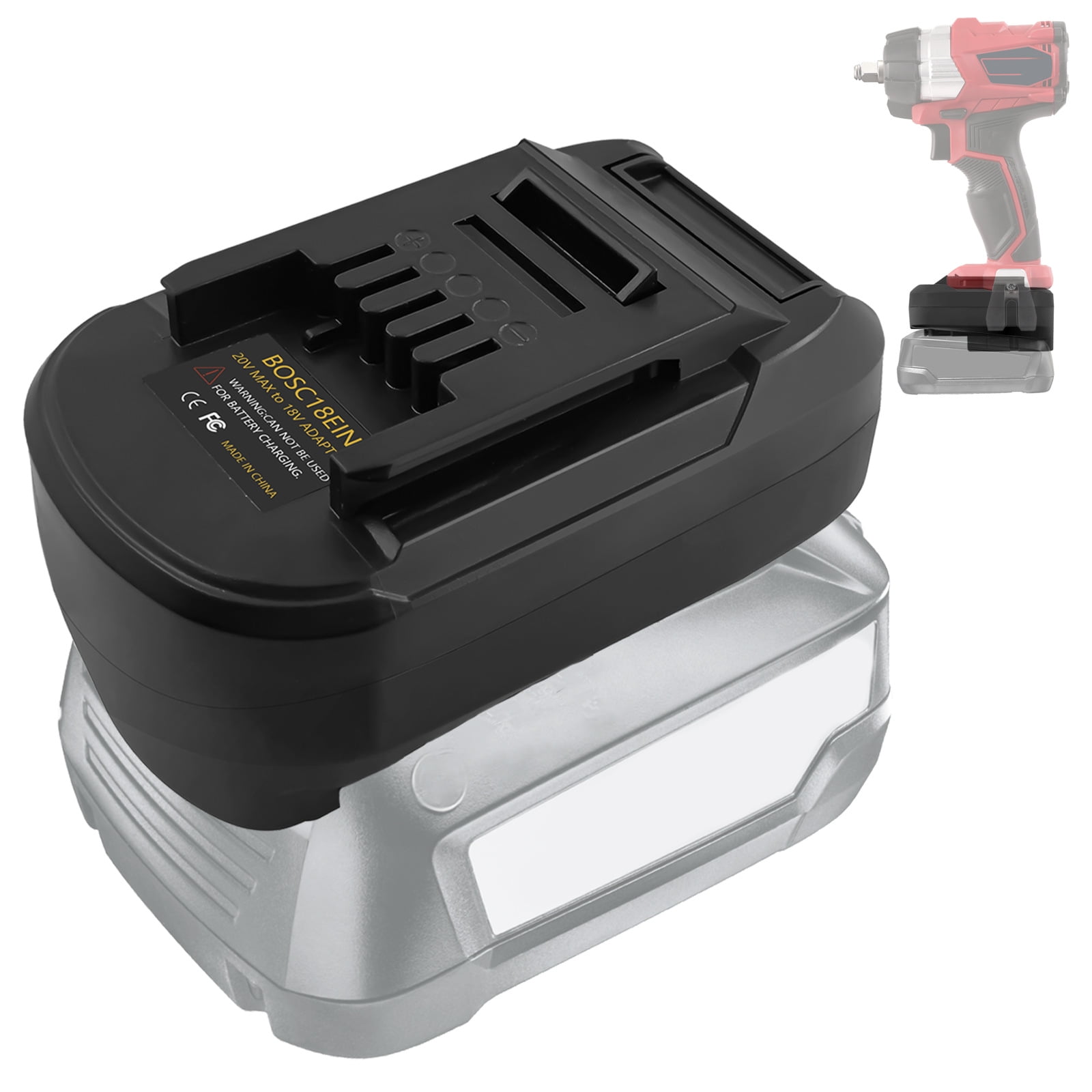 Battery Adapter From Bosch PBA Battery Convert to Compatible with Einhell OZITO 18V Battery Power Tool in Nepal at NPR 10210 Rating 5