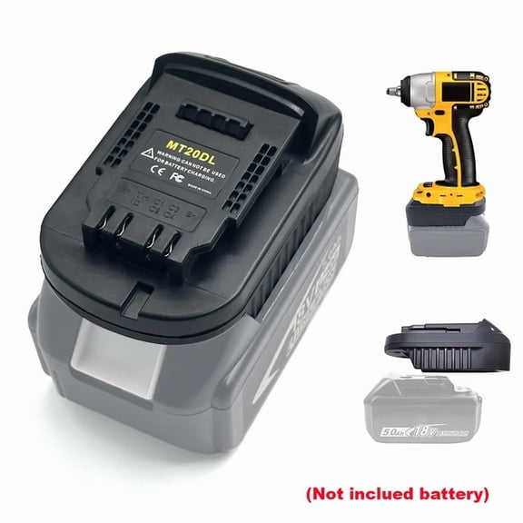 Battery Adapter MT20DL Converter for Ma*kita 18V Li-ion Battery to De*walt 18V/20V Li-ion Battery Adapter