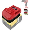 thumbnail image 1 of Battery Adapter for Milwaukee 12V, for DeWalt 20V & for Milwaukee M18 18V Li-on Battery Convert to for Milwaukee M12 12V Battery, for Milwaukee M12 12V Power Tool, 1 of 10