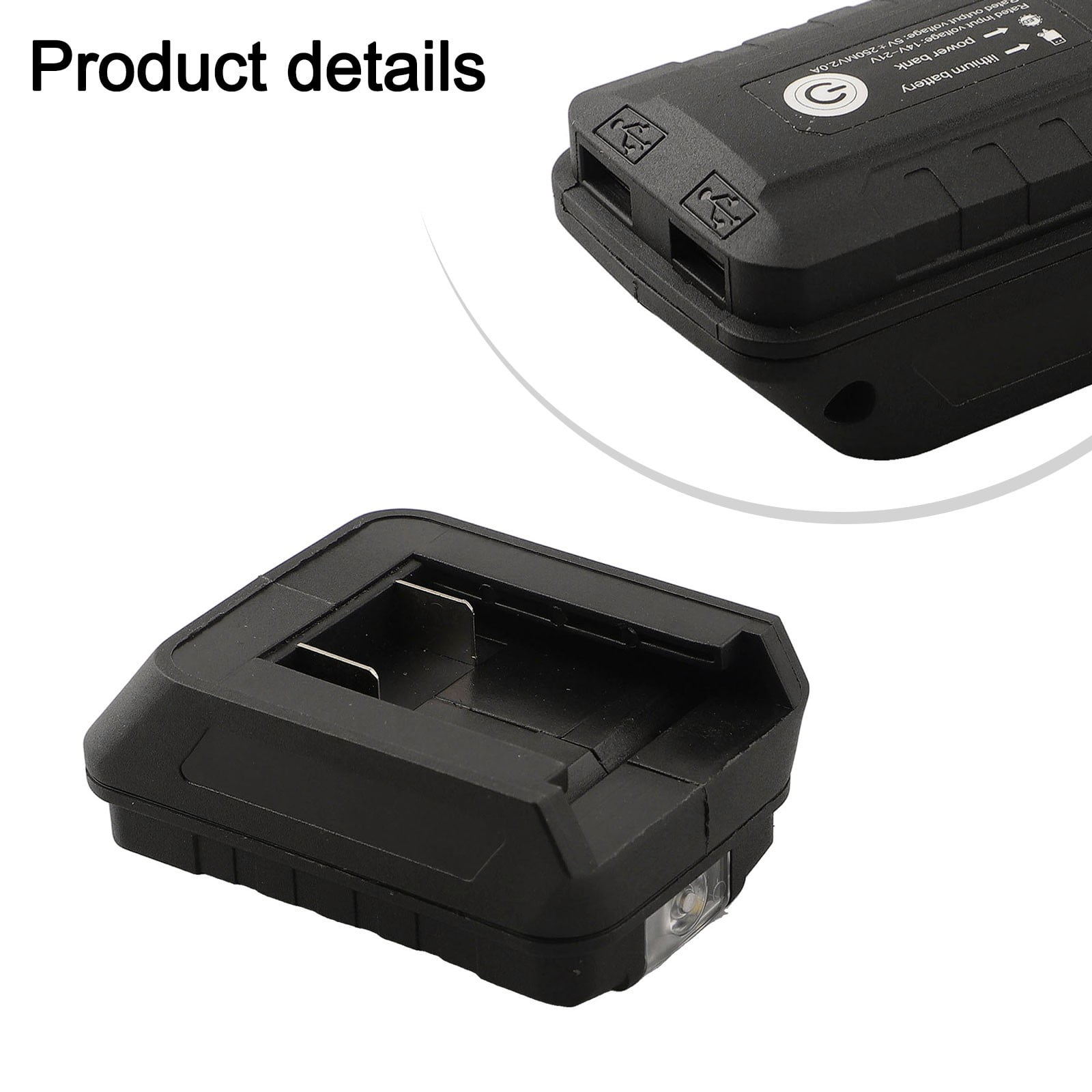 Battery Adapter With Led Light for Dayi A3/2106 18V Battery Dual Usb