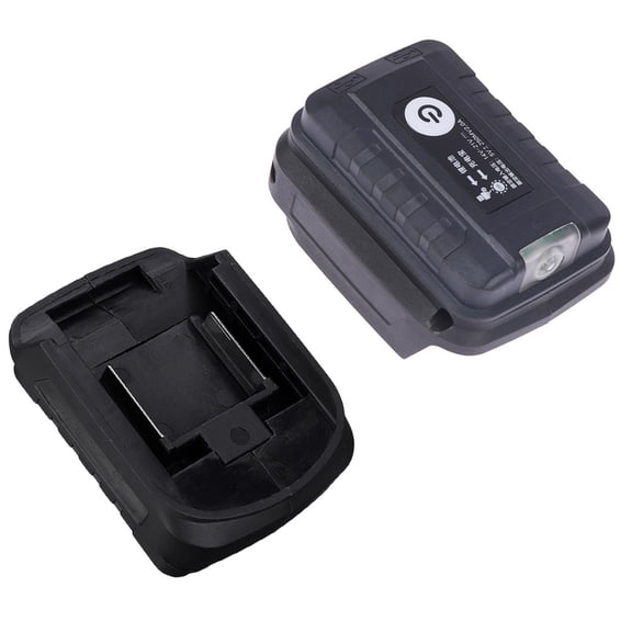 Battery Adapter With Light For 18V Li-Ion Battery Dual Usb Output Converter
