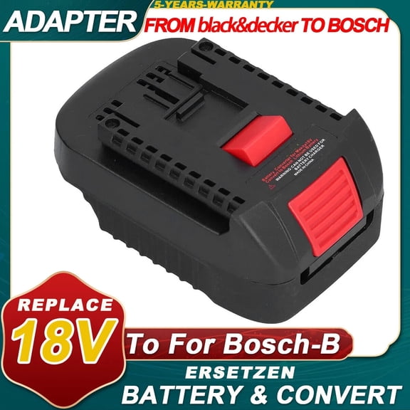 Battery Adapter for Black and *Decker/Stanley/Porter*Cable 20V Li-ion Battery Convert to for Bos*ch 18V Tool Battery BAT609 BAT610G BAT612 BAT618