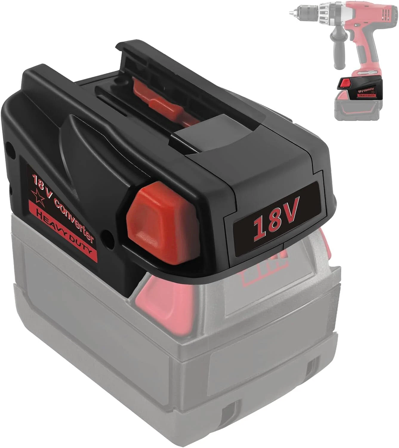 Battery Adapter for Milwaukee for Dewalt 18V Li-ion to For Milwaukee 18V NI-CD