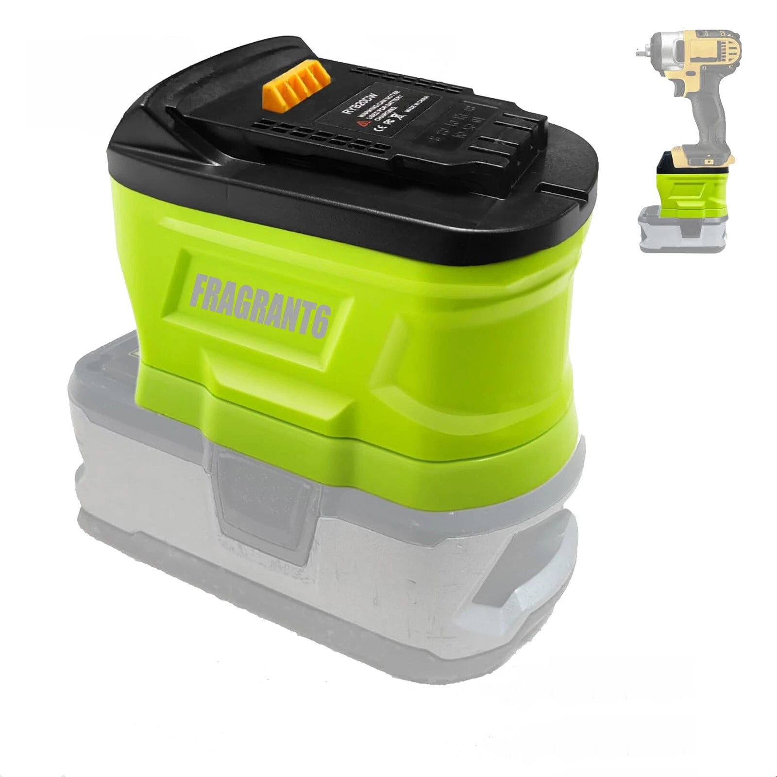 Battery Adapter for Ryobi 18V Battery to for Dewalt 20V Power Tool