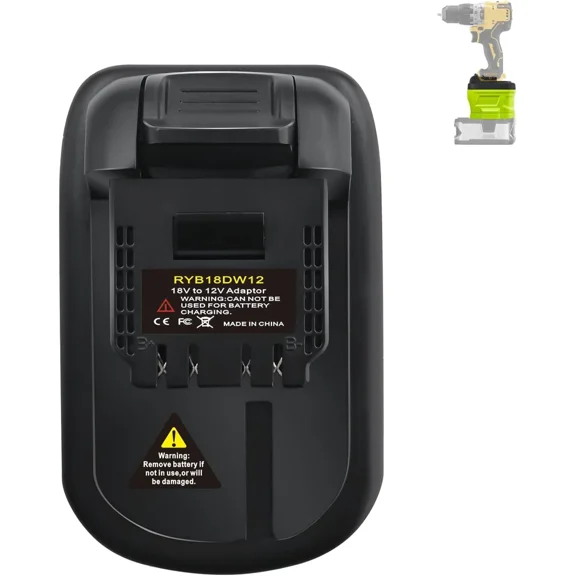 Battery Adapter for Ryobi 18V Li-ion Battery Convert to for Dewalt 12V Tool Use