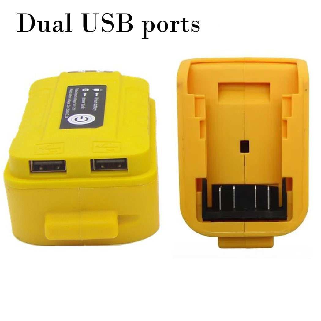 DEWALT 18V Akku Adapter Mit USB & LED Licht - Für DCB203/DCB200