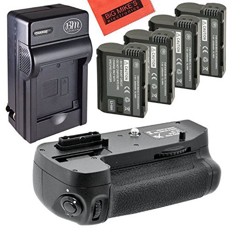 Rechargeable Battery and Charger Kit for Nikon D7100, D7200 DSLR