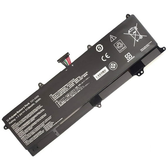 Battery for Asus Vivobook S200 S200E X201 X201E X202 X202E Q200 Q200E F201E Series Laptop C21-X202 0B200-00230300 Q200E-BSI3T08 F201E-KX064H F201E-KX066DU S200E-CT185H X201E-KX099H X202E-CT142H