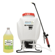 Battery Backpack Sprayer with 1 Gallon Mosquito Magician Concentrate