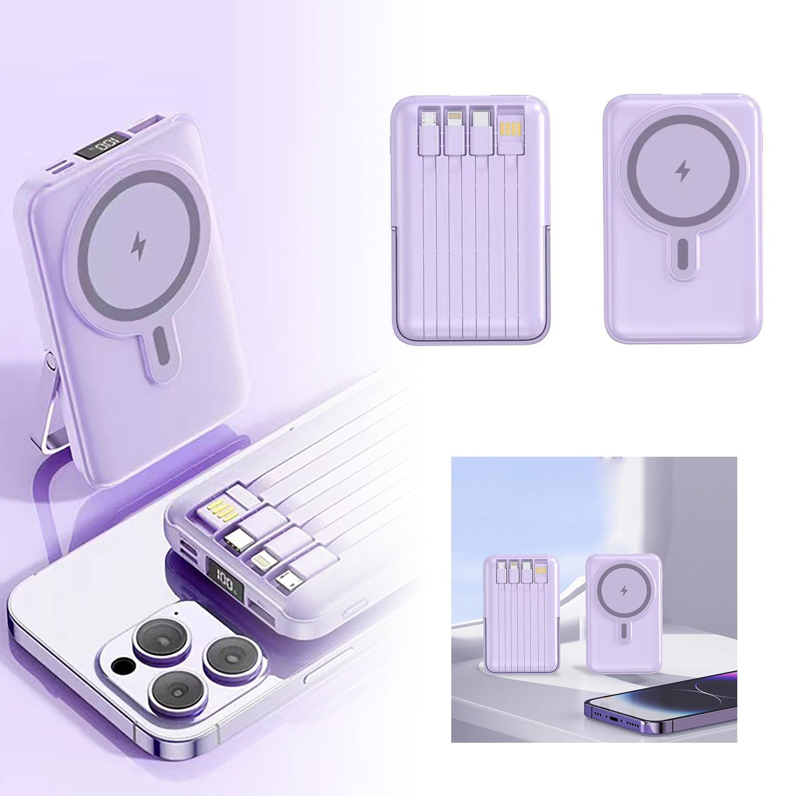 Battery Bank Charger for Phone Wireless Power Bank Portable Phone