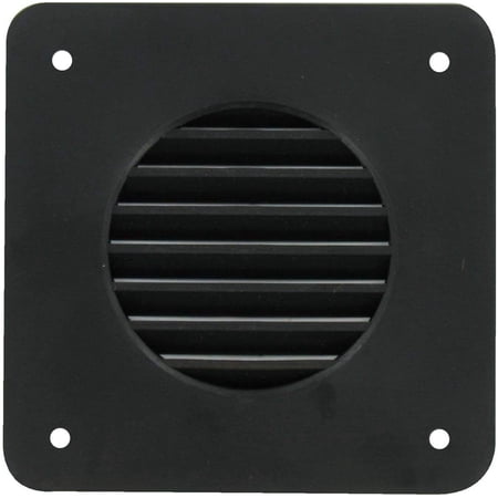 Battery Box Vent System Louver Cover - Black - RVs, Campers, Trailers, Motorhome Repair (Louver Vent, Black)