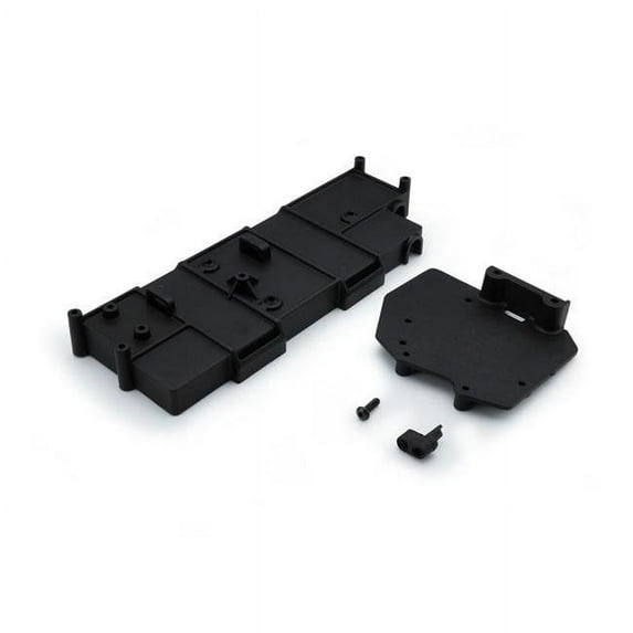Battery Box with ESC Mount Plate for SCA-1E Spare Parts Set, Black