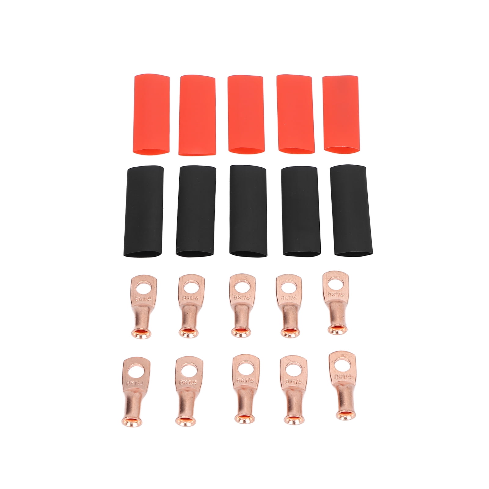 Battery Cable Ends, Rustproof Wire Lug Oxidation Copper AWG 8x1/4