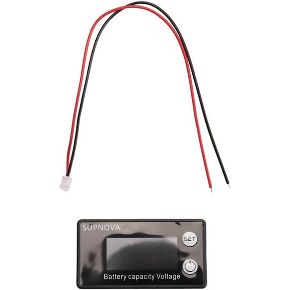 Battery Capacity Indicator DC 8V-100V Lead Acid Lithium LiFePO4 Car Voltmeter Voltage Gauge Color Screen