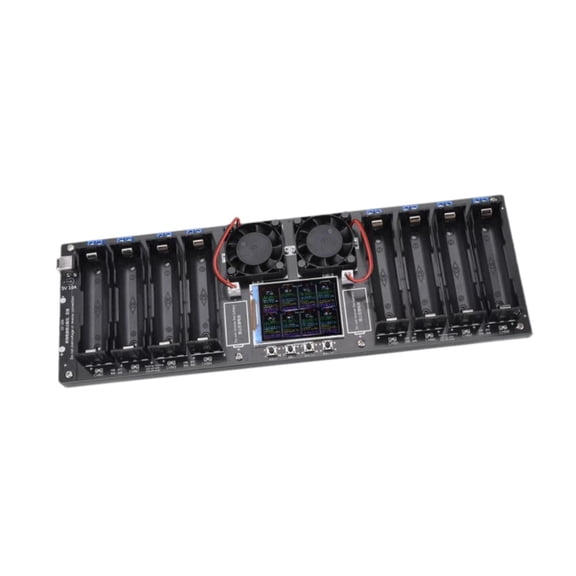 Battery Capacity Tester Discharge Capacity Meter Digital Display Compact Size for Household Use