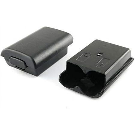 Battery Case 2PCS Black AA Battery Back Covers Holders Shells for Xbox 360 Wireless Controller