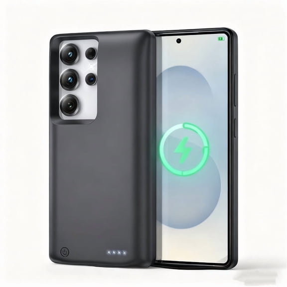 Battery Case for Samsung Galaxy S26 Plus，10000mAh Portable Power Bank with Battery Level Display，USB C Fast Charging