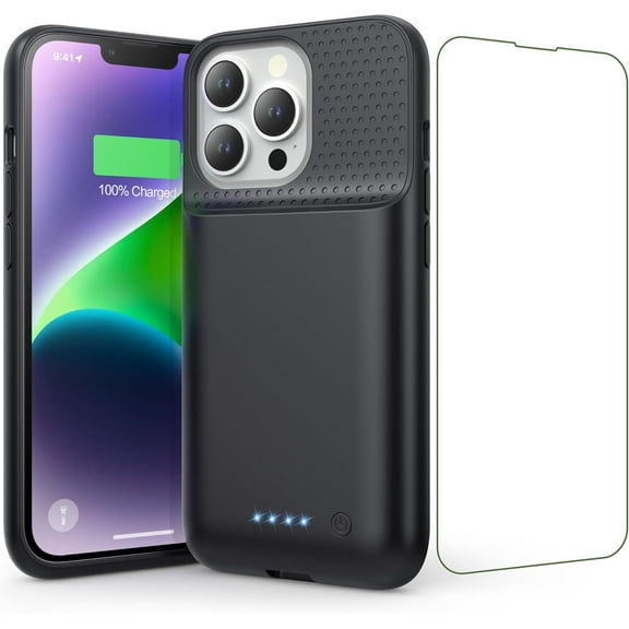 Battery Case for iPhone 13/ 13Pro/14,Powerful 7500mAh Charr Portable Recharable Protective Extended Additional 13/13 Pro/14,