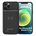 Battery Case for iPhone 12/12 Pro,4800mAh Portable Protective Backup Qi