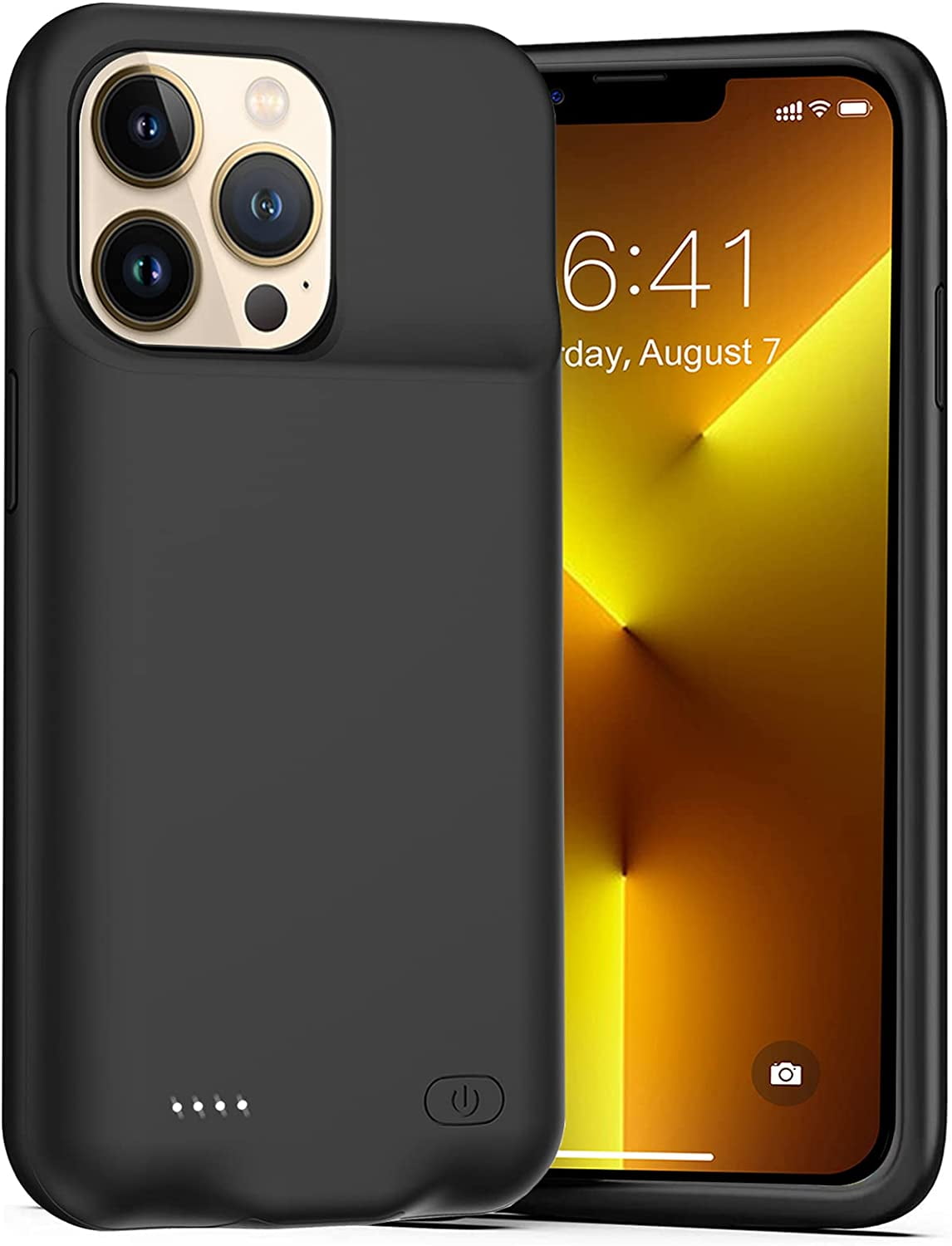 Battery Case for iPhone 13 Pro Max, 7000mAh Slim Portable Rechargeable Battery Charging Case Compatible with iPhone 13 Pro Max (6.7 inch) Extended Battery Charger Case (Black)