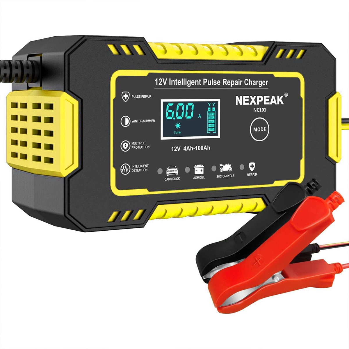 Battery Charger 10Amp 12V and 24V FullyAutomatic Smart Car Battery