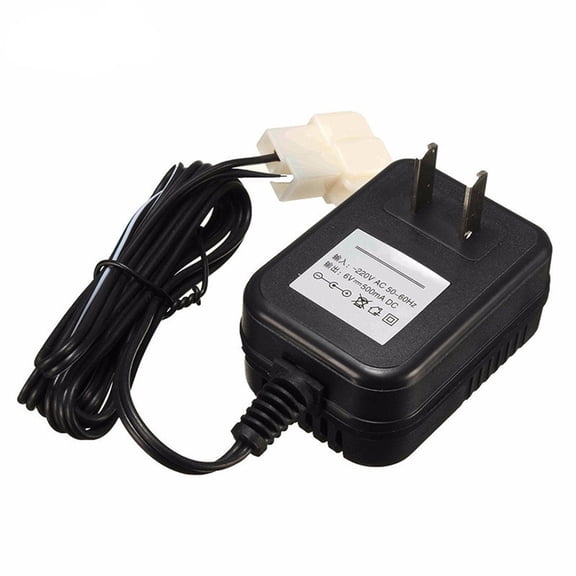 Battery Charger for ATV and Kid Ride Poles Universal Wall and AC Power Adapter 6V Car Battery Charger for Quad Power Supply Compatible with IN9 Platform