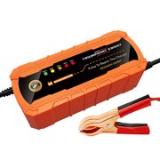 Battery Charger Automotive, Pulse Charger Smart Charger, Intelligent Display Lead Acid Battery Charger, 12V Automatic Battery Charger for Cars Trucks Motorcycles