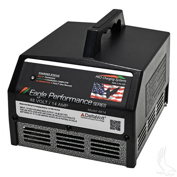 Battery Charger, Eagle Performance Series, 36V-48V Auto Ranging Voltage 15A, w/o DC Cord