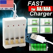 Battery Charger For AA AAA Rechargeable Ni-MH Ni-CD Li-Ion Batteries