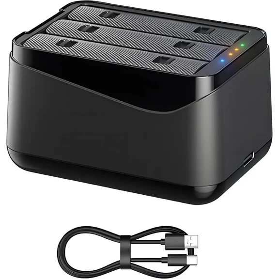 Battery Charger for Insta 360 X5 Accessories,Intelligent Two-Way Fast Charger Hub for Insta360 x5,Portable Charging Case with Type-C Cable (Battery Not Included)