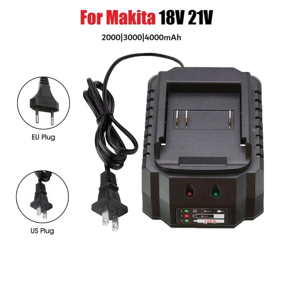 Battery Charger Suitable For Ma*kita 18V 21V Li-ion Battery Portable Fast Charger for Ma*kita Battery Replacement