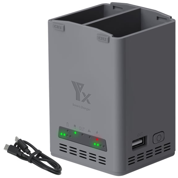 Battery Charger for DJI Mini 5 Pro/Mini 4 Pro/Mini 3 Pro /Mini 3, Dual Batteries Fast Charging Hub USB-C Charger Drone Accessories